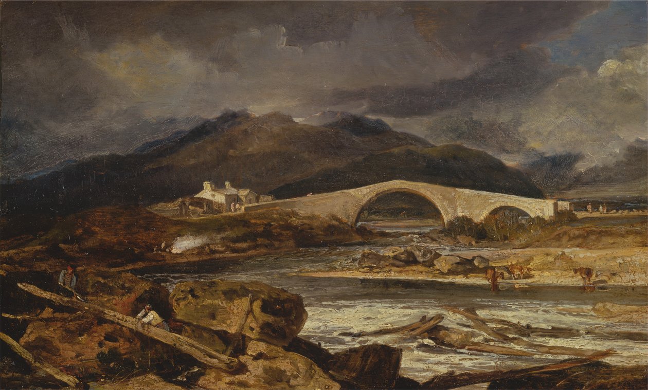 Tummel Bridge, Perthshire, vuosina 1802–1803. tekijältä Joseph Mallord William Turner