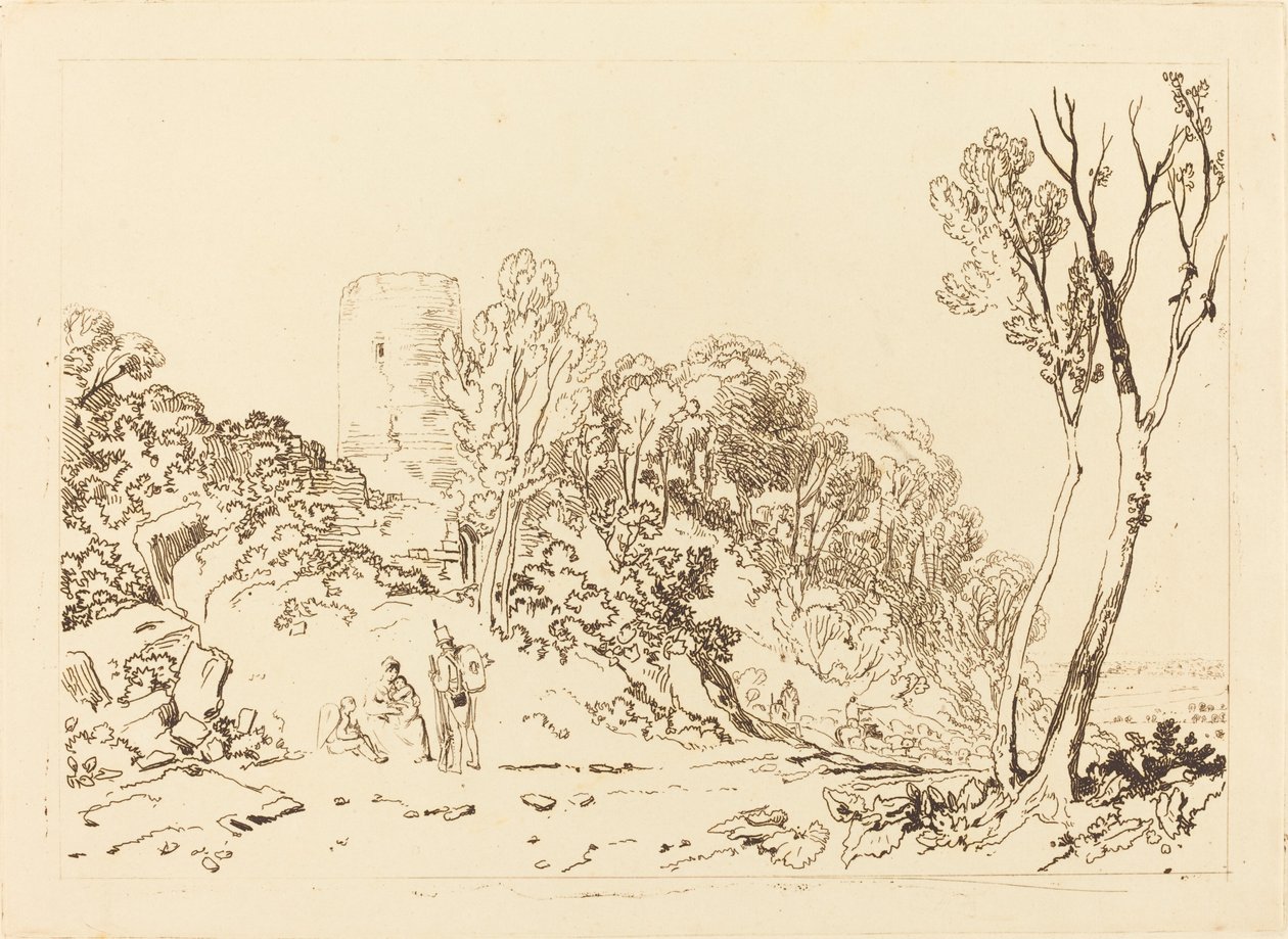 Winchelsea, Sussex, julkaistu 1812. tekijältä Joseph Mallord William Turner