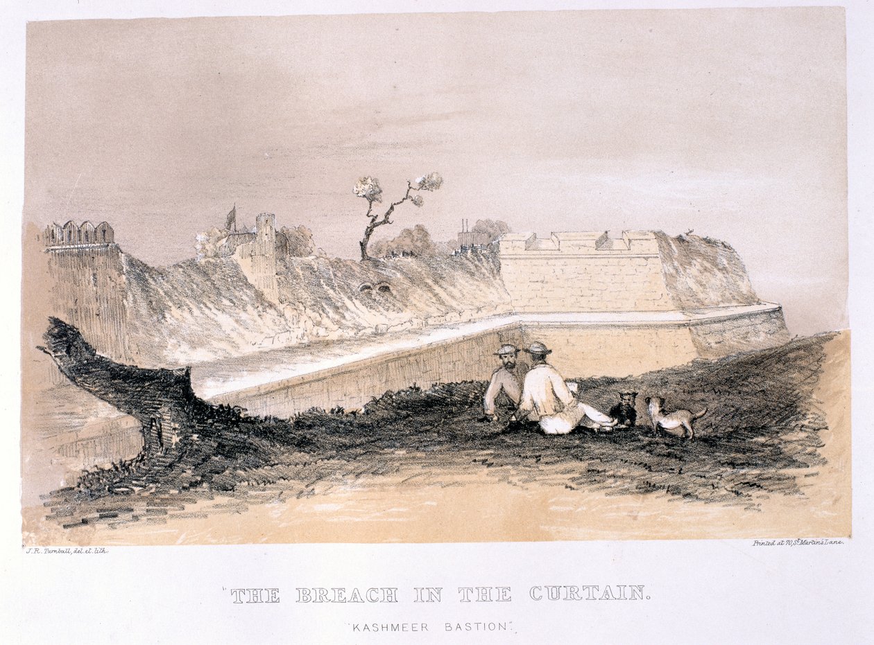 The Breach in the Curtain, julkaisija T. McLean, 1858 tekijältä J.R. Turnbull