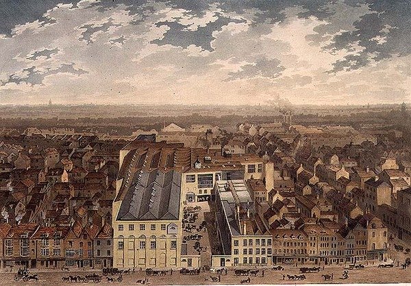 A View of the Genuine Beer Brewery, Golden Lane, julkaisija R. Cribb tekijältä J.S. Barth