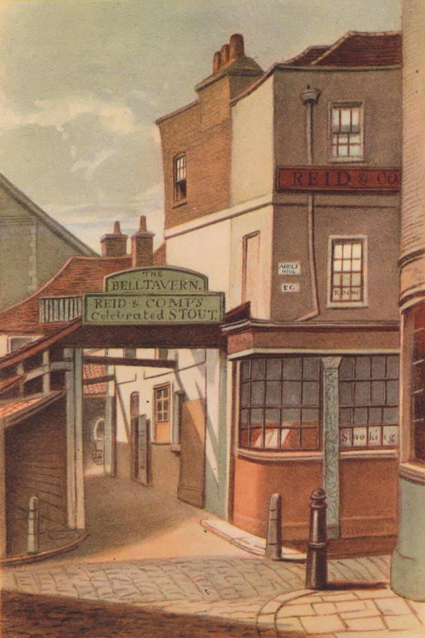 Bell Tavern, Addle Hill, Londres, 1868 finlandès tekijältä JT Wilson