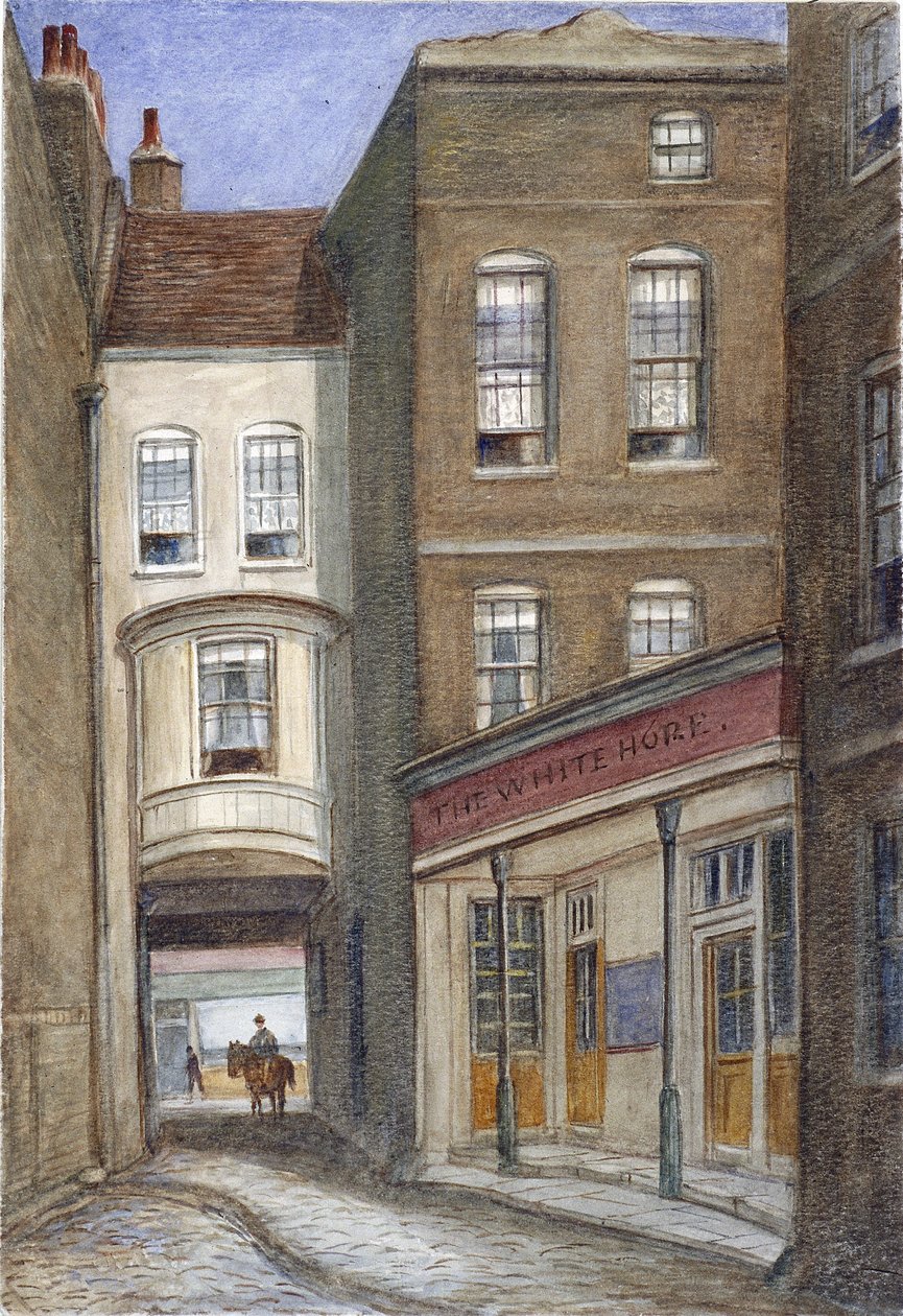 White Horse Inn, Fetter Lane, Lontoo, 1870 tekijältä JT Wilson