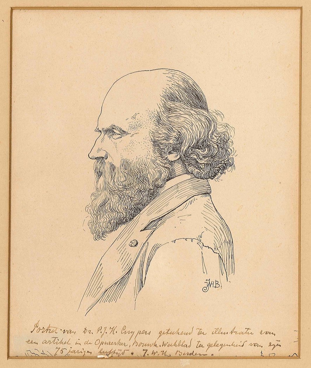 Pierre Cuypersin muotokuva tekijältä J.W.H. Berden