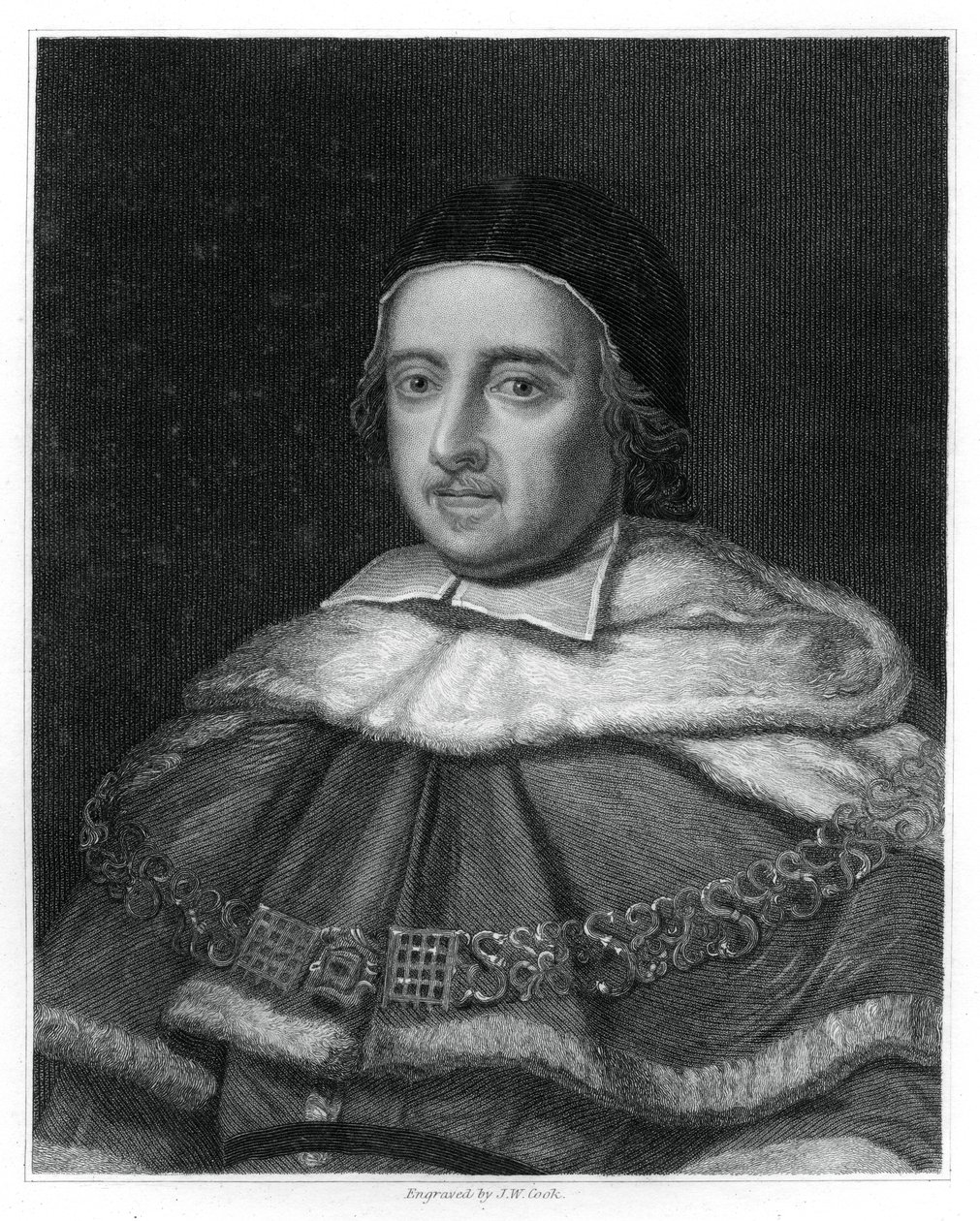 Sir Matthew Hale, Englannin ylituomari, 1834. tekijältä J.W. Cook