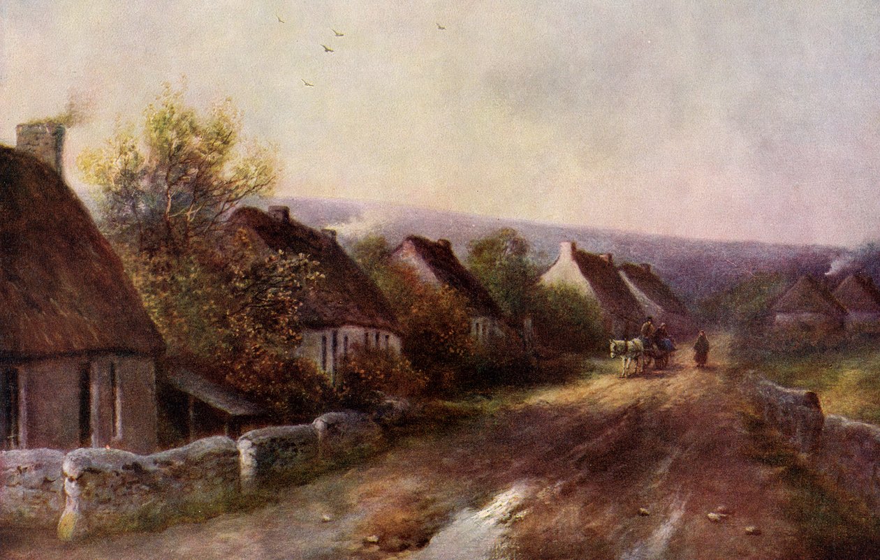 "A Tipperary Village", Irlanti, 1924-1926. tekijältä JW Gozzard