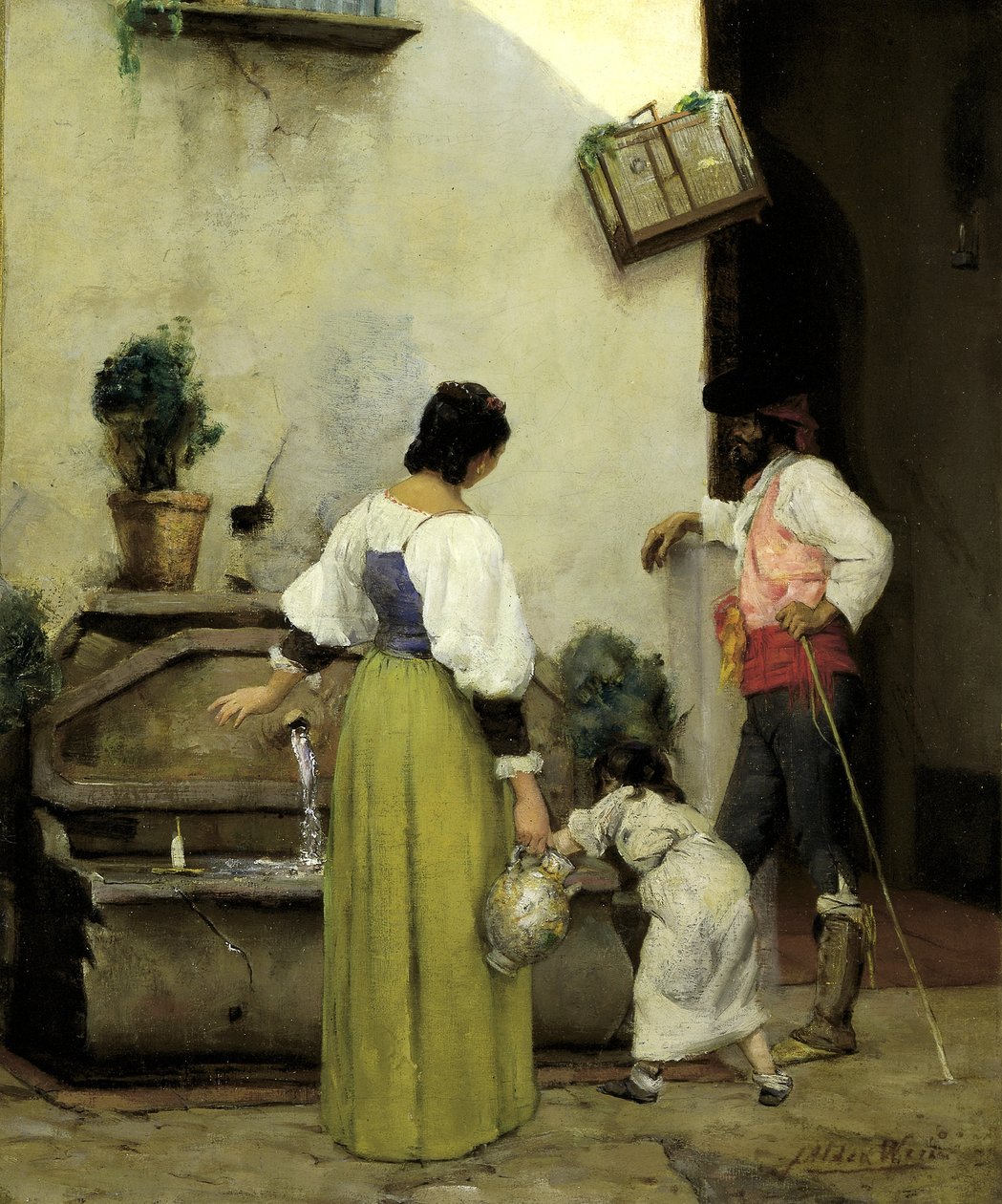 Vesikaukalossa tekijältä J. Alden Weir