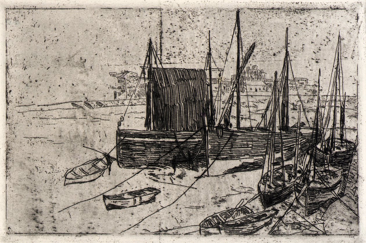Veneet Port Erinissä - Mansaari tekijältä J. Alden Weir