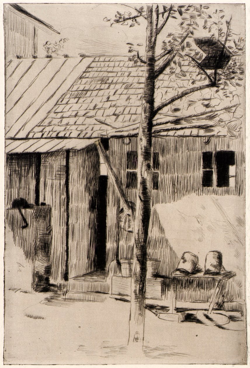 Keittiö Kaivo tekijältä J. Alden Weir