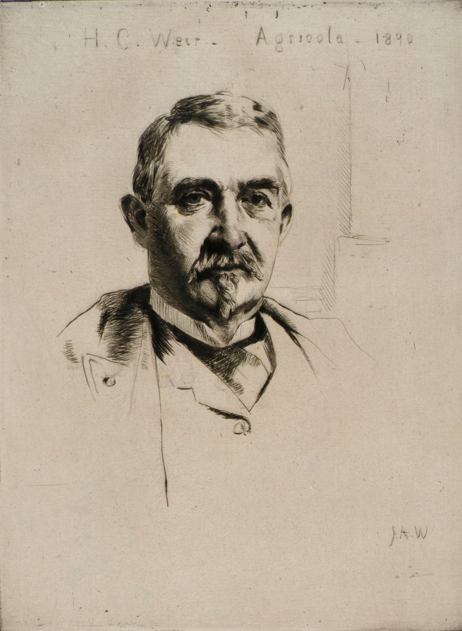 Eversti H.C. Weirin muotokuva (Agricola) tekijältä J. Alden Weir