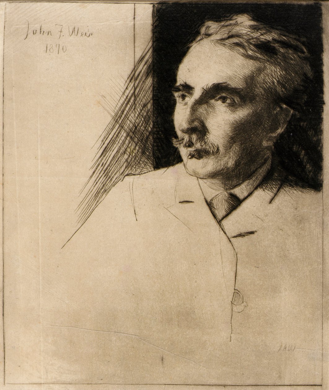 John F. Weirin muotokuva tekijältä J. Alden Weir