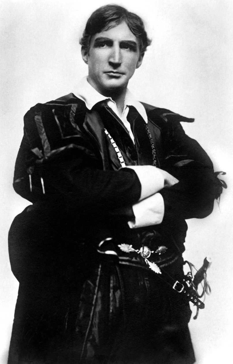 Jerrold Robertshaw 1866-1941, englantilainen näyttelijä, 1900-luvun alku. tekijältä J. Beagles and Co.