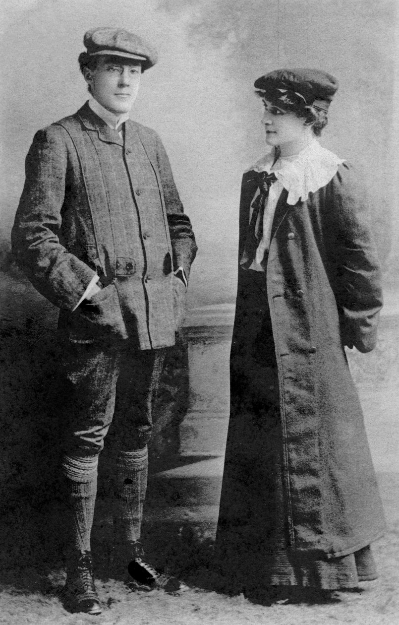 Mabel Hackney ja Laurence Irving, 1907. tekijältä J. Beagles and Co.