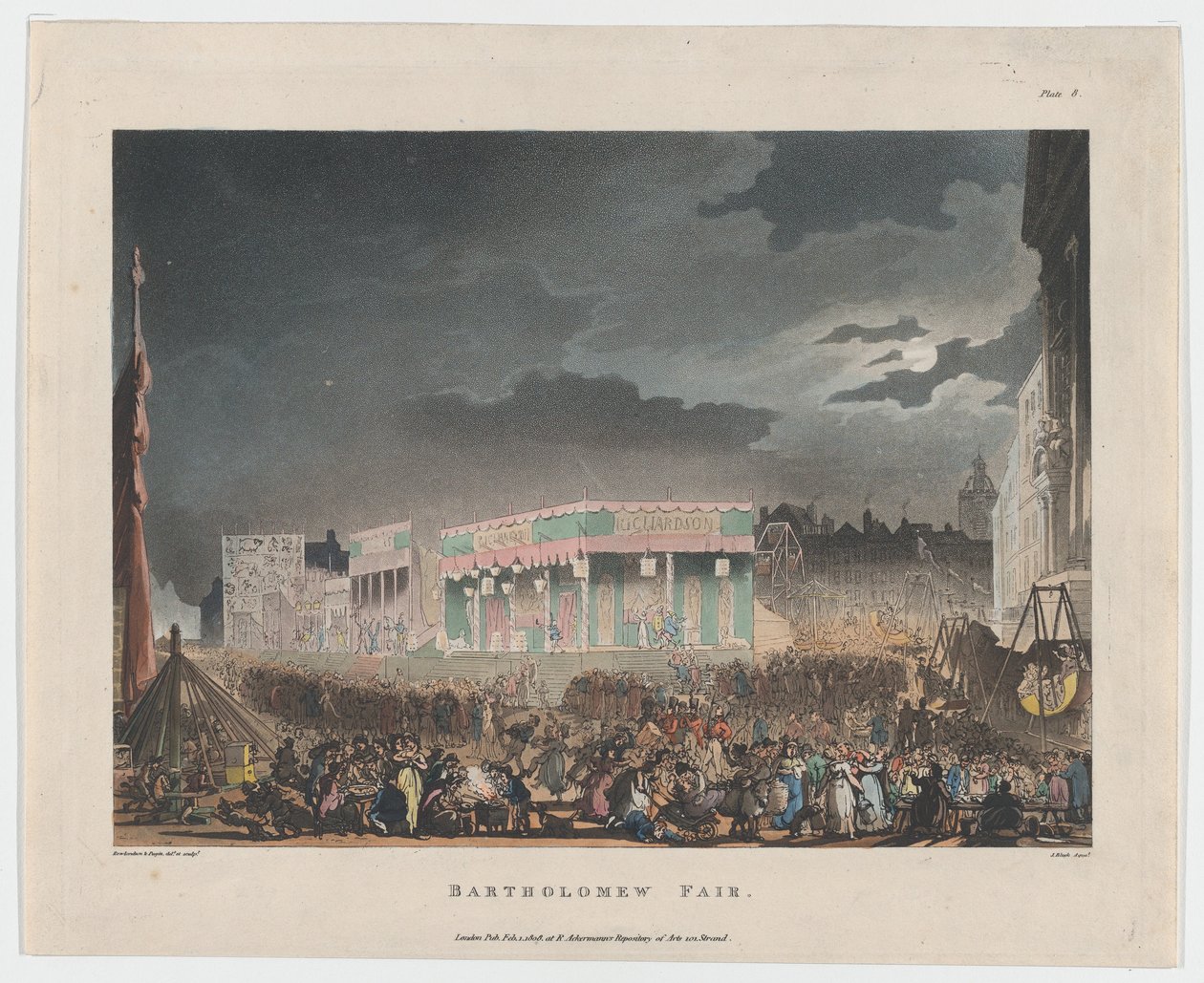 Bartolomeuksen messut, 1. helmikuuta 1808, 1. helmikuuta 1808. tekijältä J. Bluck