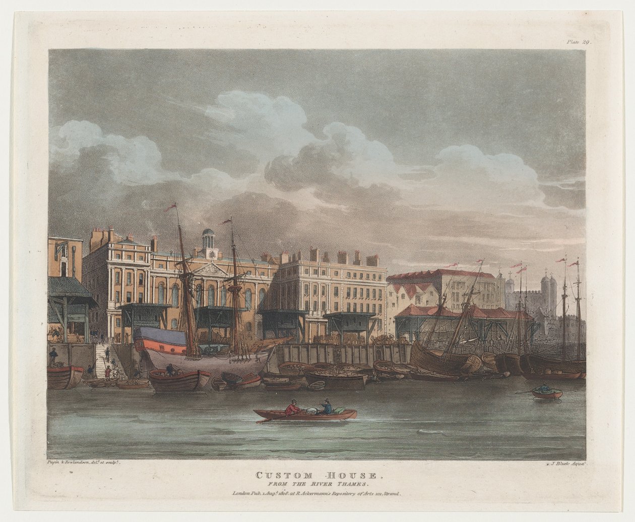 Custom House, 1. elokuuta 1808, 1. elokuuta 1808. tekijältä J. Bluck