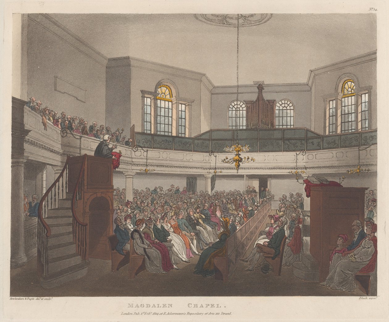 Magdalenan kappeli, 1. helmikuuta 1809, 1. helmikuuta 1809. tekijältä J. Bluck