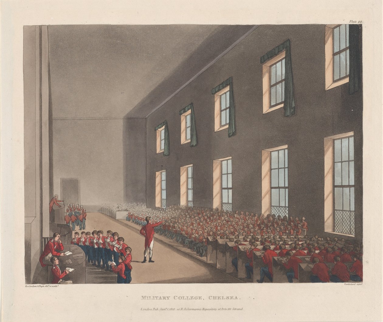 Military College, Chelsea, 1. tammikuuta 1810, 1. tammikuuta 1810. tekijältä J. Bluck