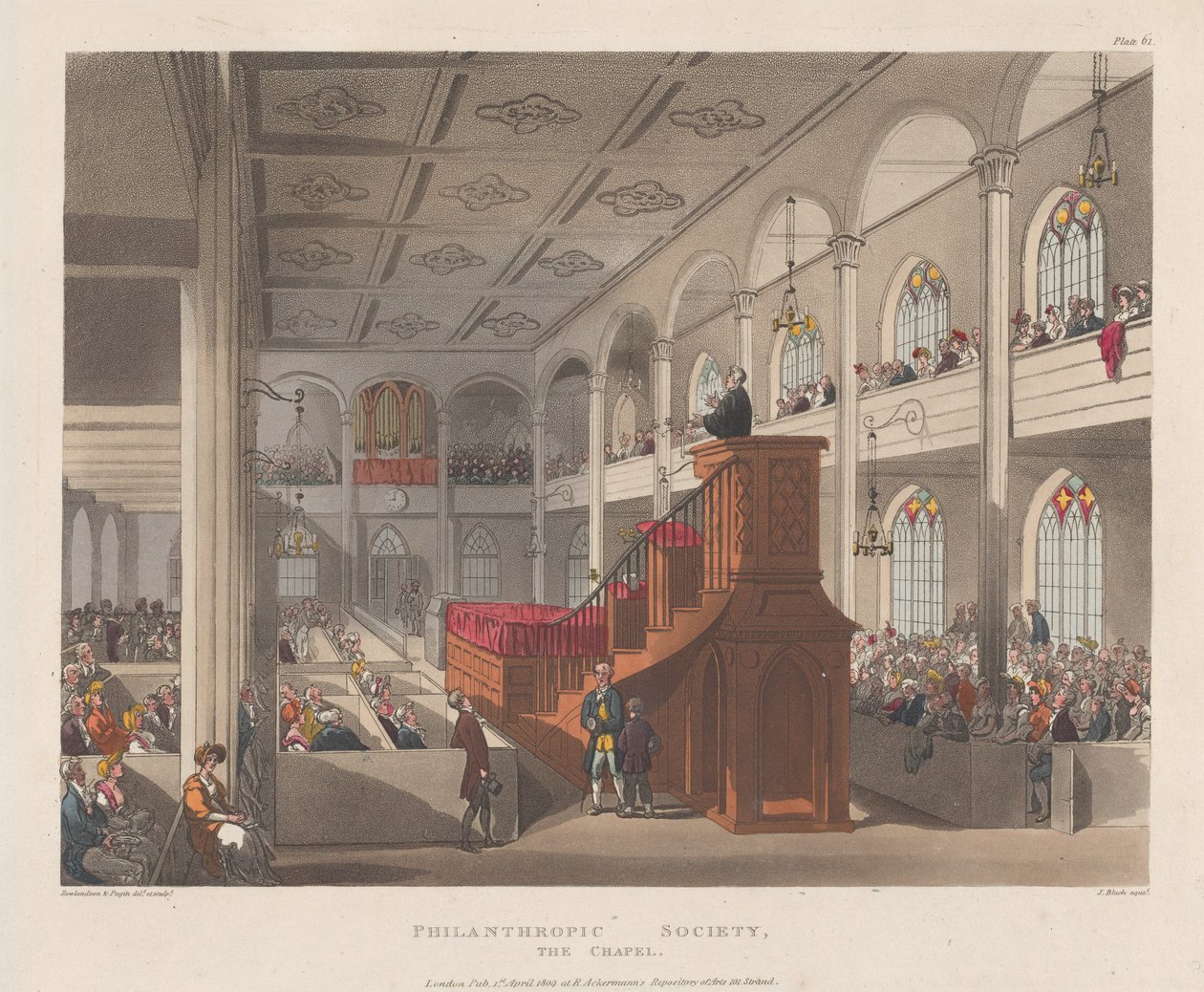 Philanthropic Society, The Chapel, 1. huhtikuuta 1809, 1. huhtikuuta 1809. tekijältä J. Bluck