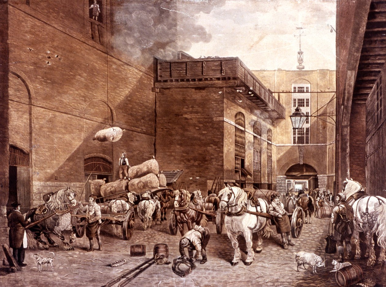 Hour Glass Brewery, Lontoo, 1821 tekijältä J Bromley
