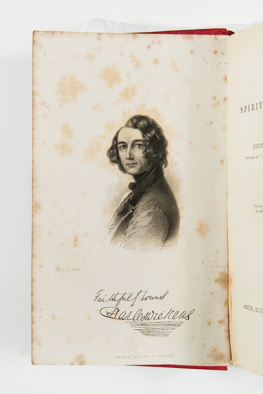 Kaiverrus Charles Dickensistä uudessa ajan hengessä 1844 (kaiverrus) tekijältä J. C. Armytage