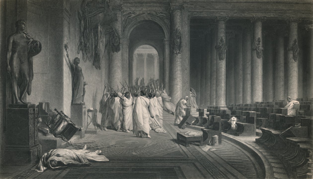 Caesarin kuolema. Julius Caesar, 1870 tekijältä J. C. Armytage