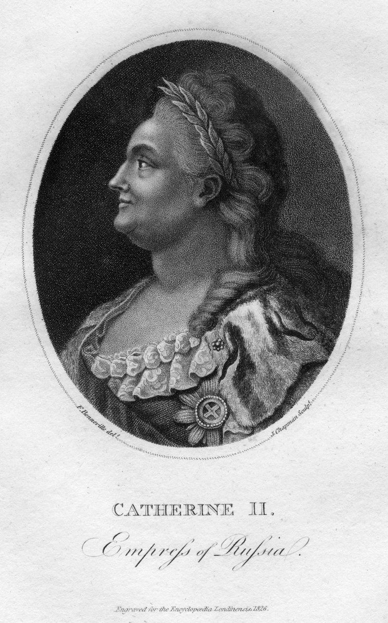 Katariina Suuri, Venäjän keisarinna, 1826. tekijältä J. Chapman