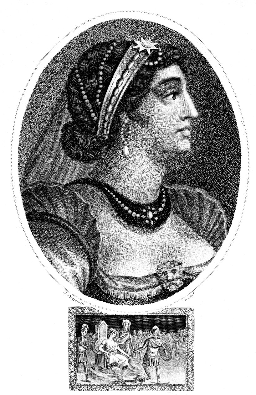 Kleopatra, Egyptin kuningatar, 1804. tekijältä J. Chapman