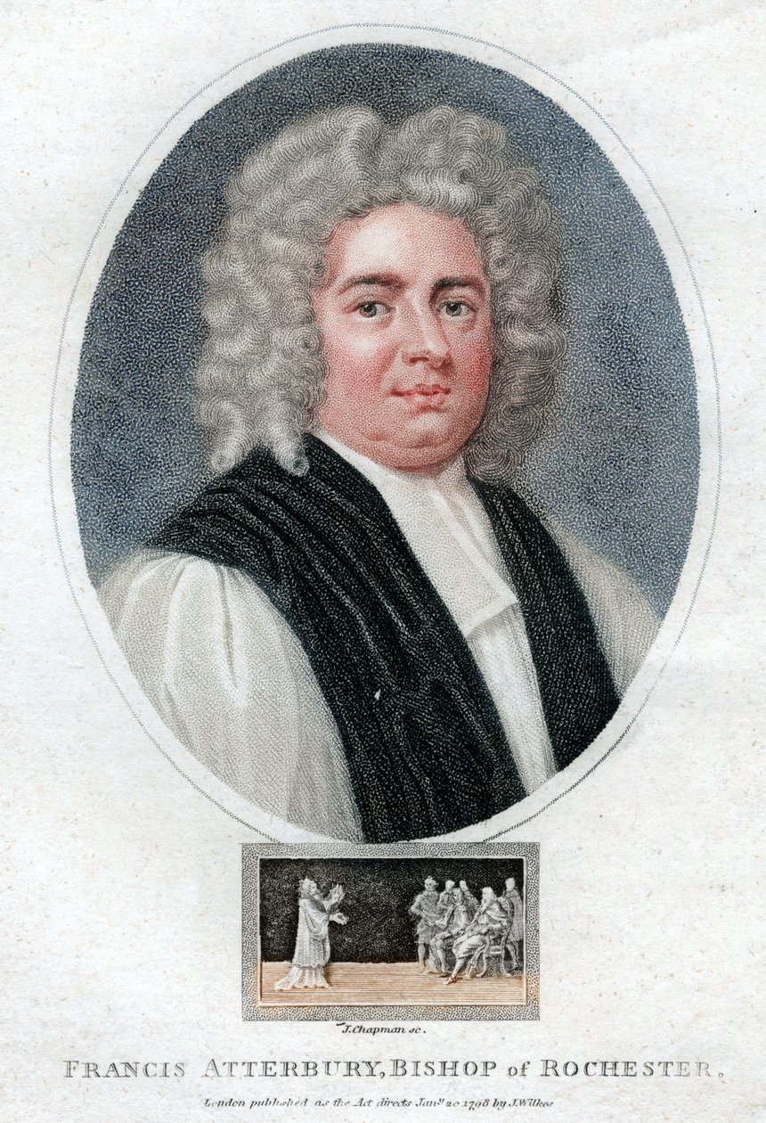 Francis Atterbury, englantilainen kirjailija, poliitikko ja piispa, 1798. tekijältä J. Chapman