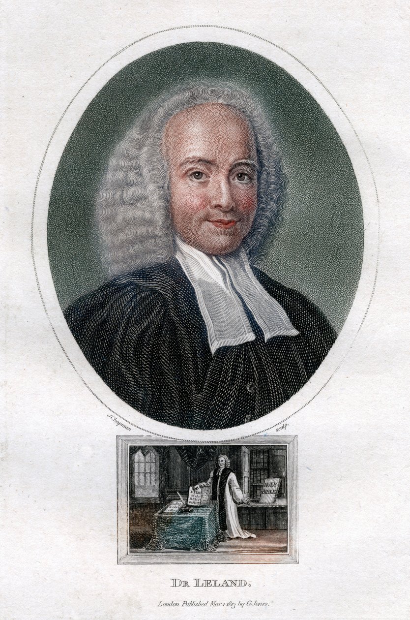 John Leland, 1700-luvun Englannin presbyteeriministeri ja teologisten teosten kirjoittaja, 1813. tekijältä J. Chapman