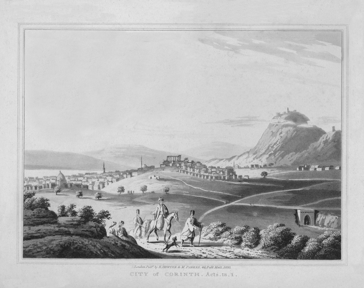 Korintin kaupunki. toimii. 18.1.1830 tekijältä J. Clarke