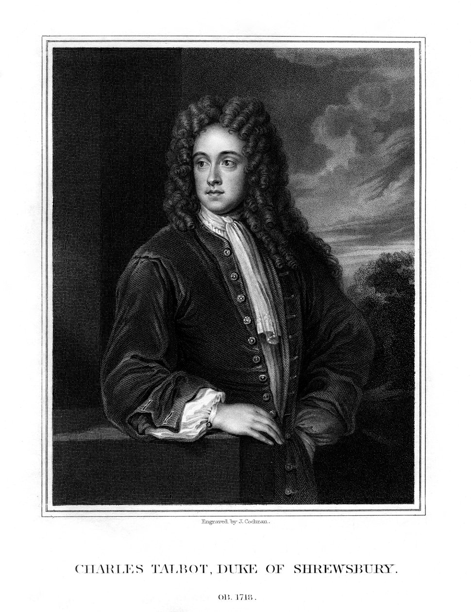 Charles Talbot, Shrewsburyn ensimmäinen herttua, brittiläinen poliitikko, 1831 tekijältä J. Cochran
