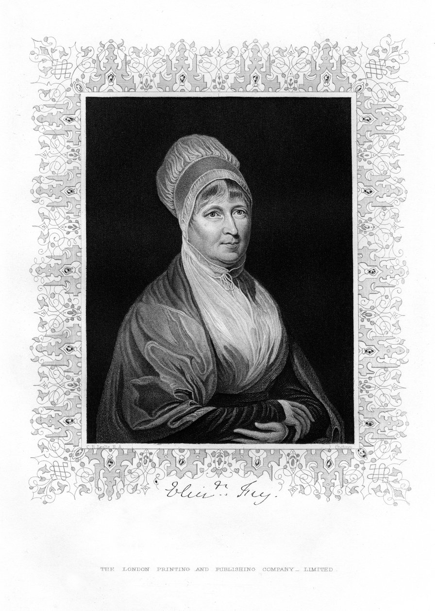Elizabeth Fry, brittiläinen hyväntekijä, 1800-luku. tekijältä J. Cochran
