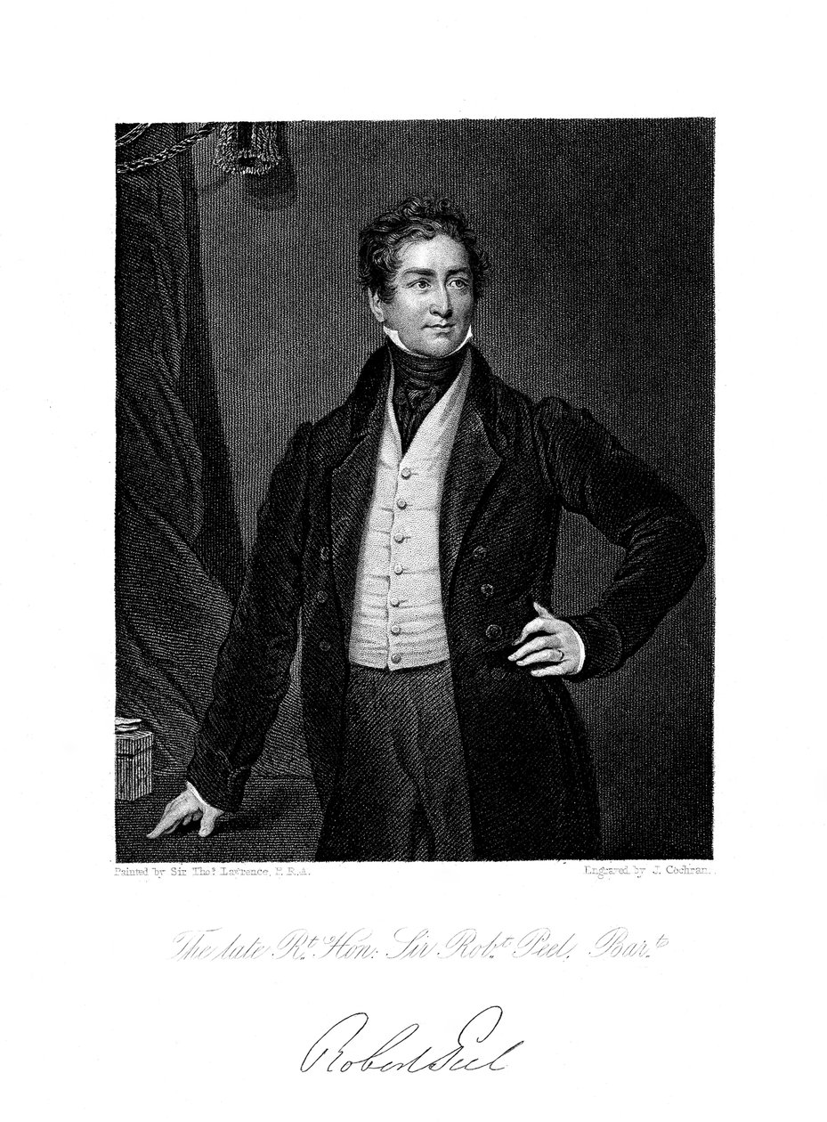 Robert Peel, brittiläinen valtiomies, 1800-luku. tekijältä J. Cochran