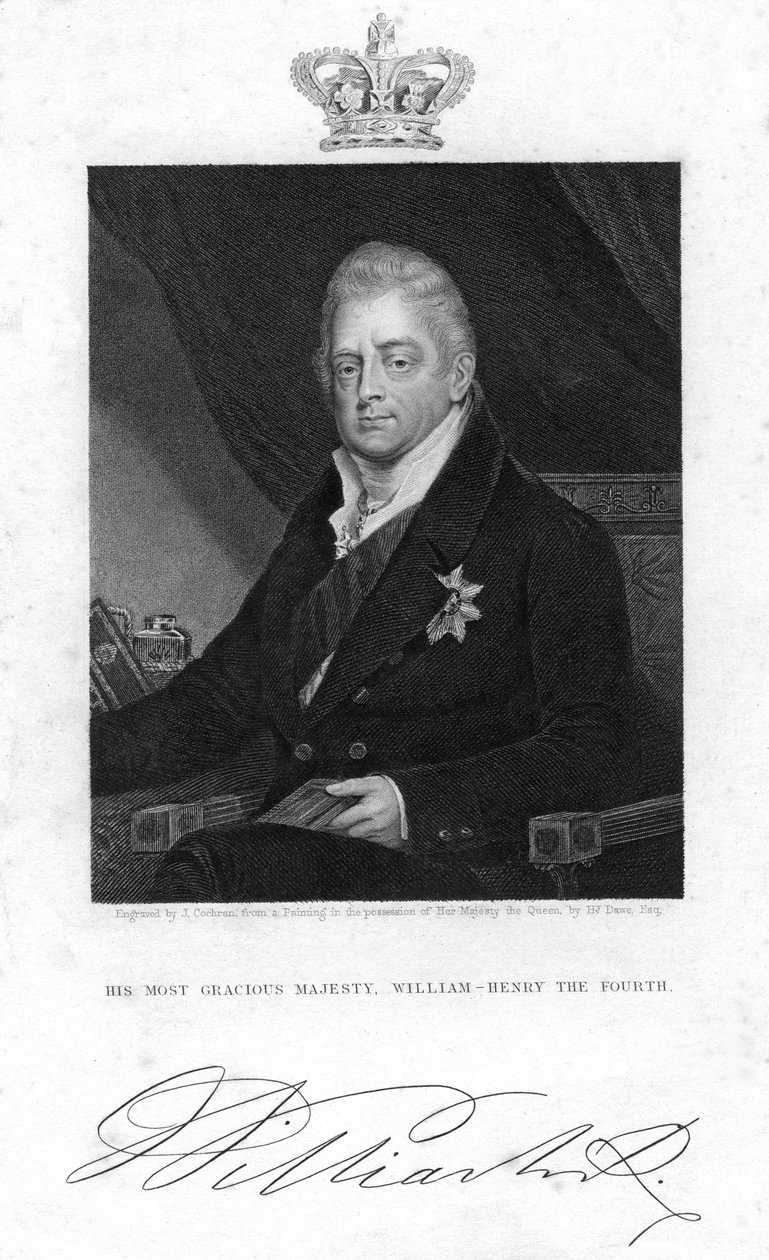 William IV Yhdistyneestä kuningaskunnasta, 1800-luku. tekijältä J. Cochran