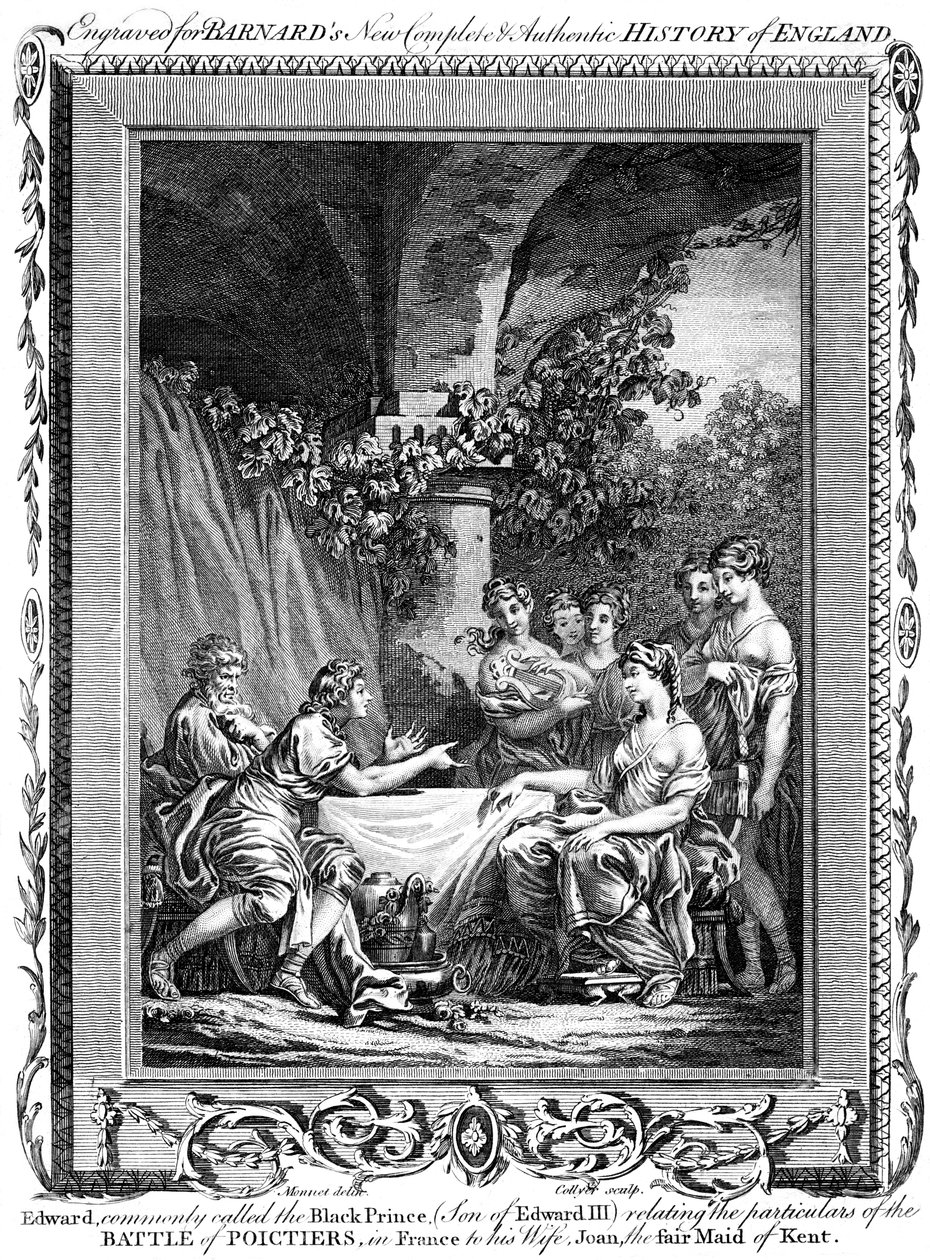 Edward, musta prinssi, joka kertoo 1800-luvun Poictiersin taistelun yksityiskohdista. tekijältä J. Collyer