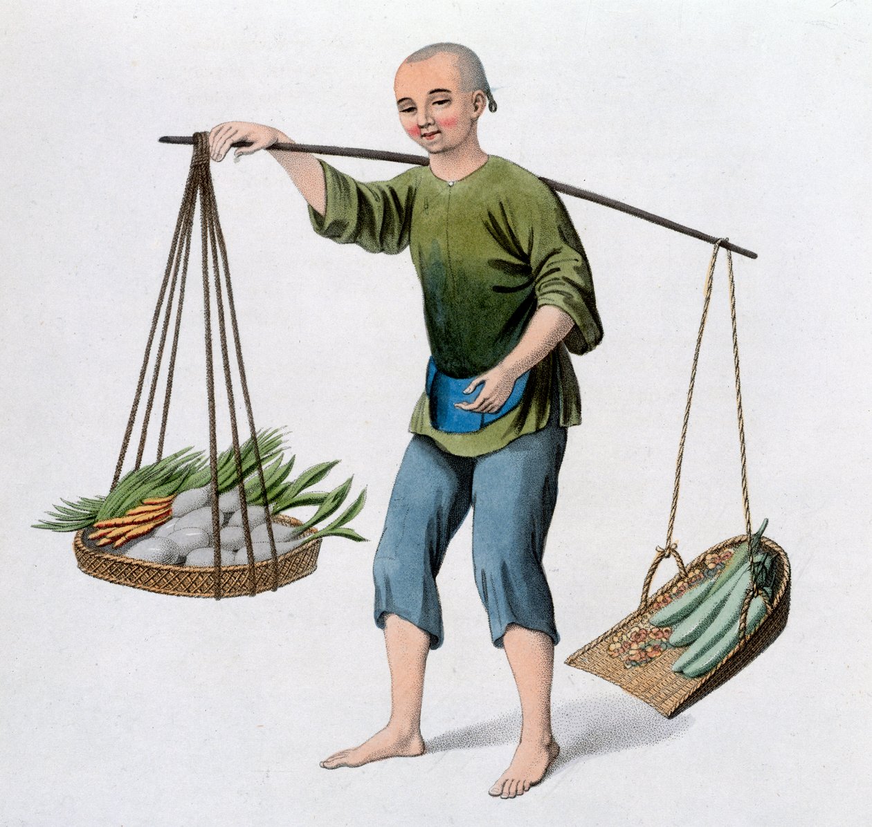 Poika vihannesten kanssa, 1800 tekijältä J Dadley