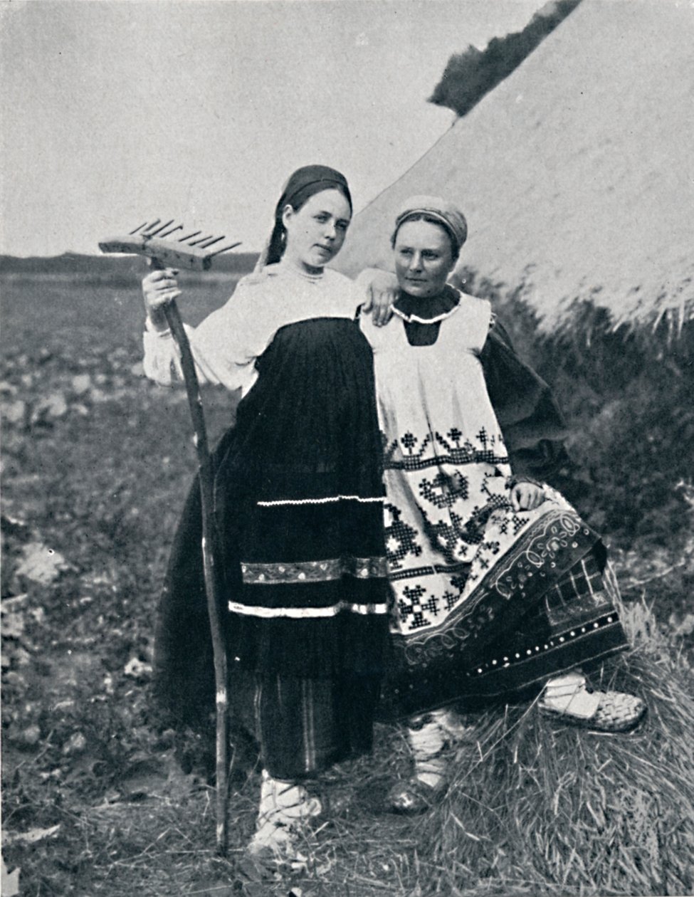 Kaksi naista Ryazanissa, Keski-Venäjällä, 1912 tekijältä J. Daziaro