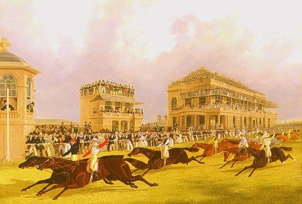 Dead Heat Doncaster Great St. Leger -panoksille Charles XII:n ja Euclidin välillä tekijältä J. F. and Pollard James Herring Snr.