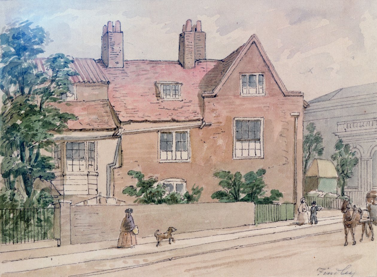Vanhat talot Kennington Greenissä, 1855 tekijältä J. Findley