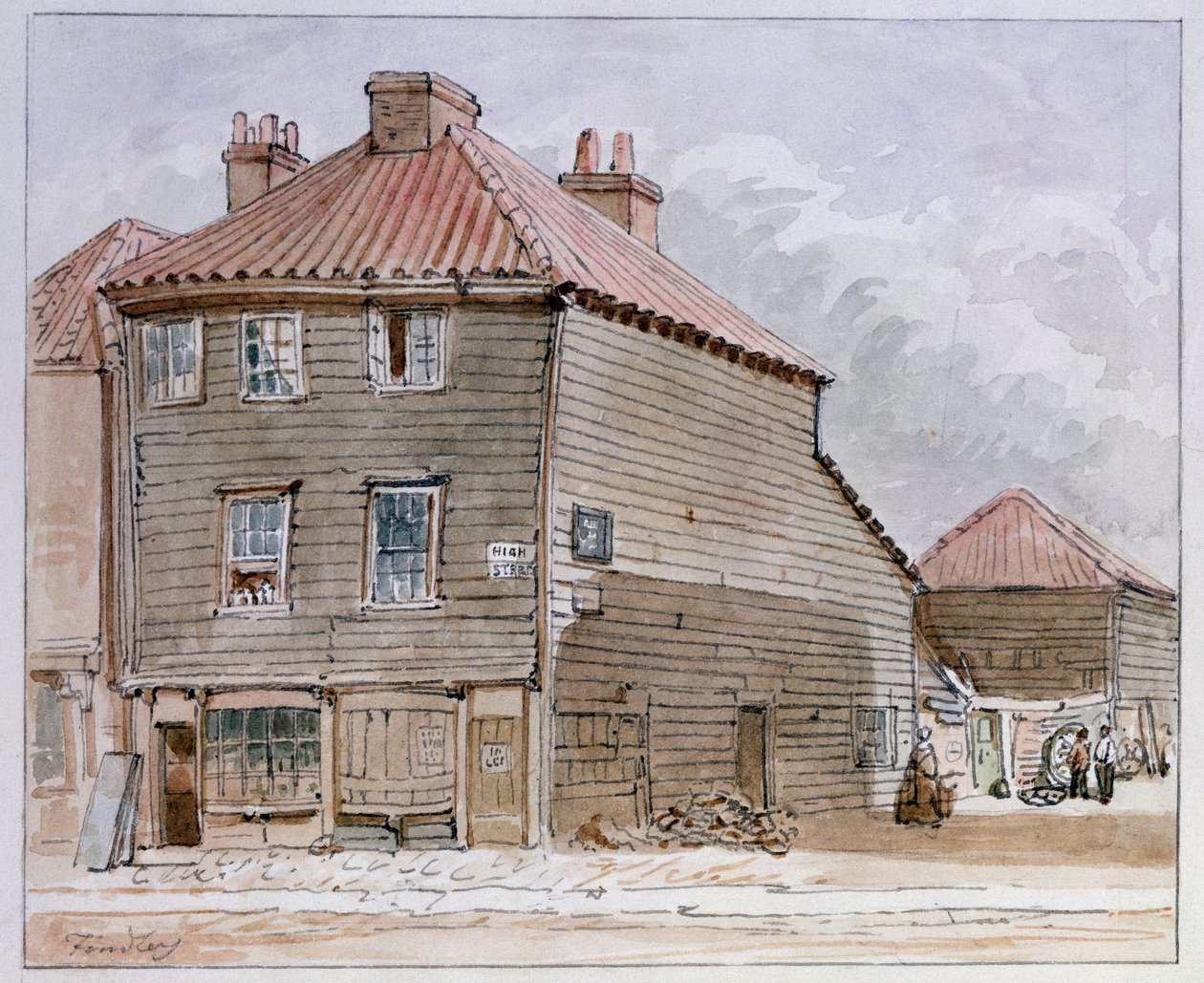 Näkymä vanhaan taloon High Street, Lambeth tekijältä J. Findley