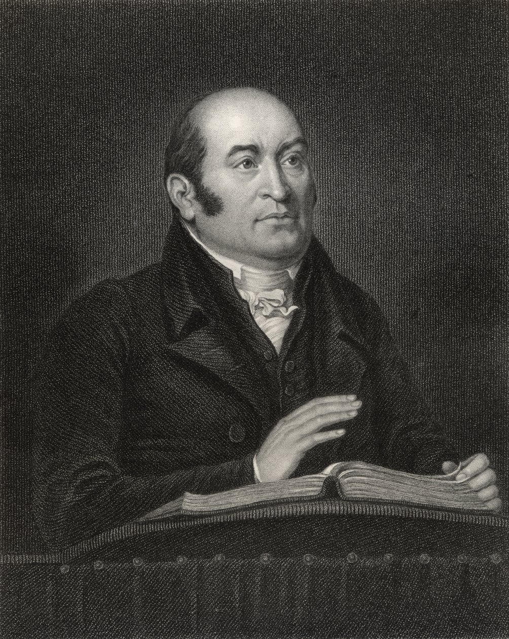 Robert Hall, kaiverrus Samuel Freeman (1773-1857) National Portrait Gallerysta, osa III, julkaistu noin 1835 tekijältä J. Flowers