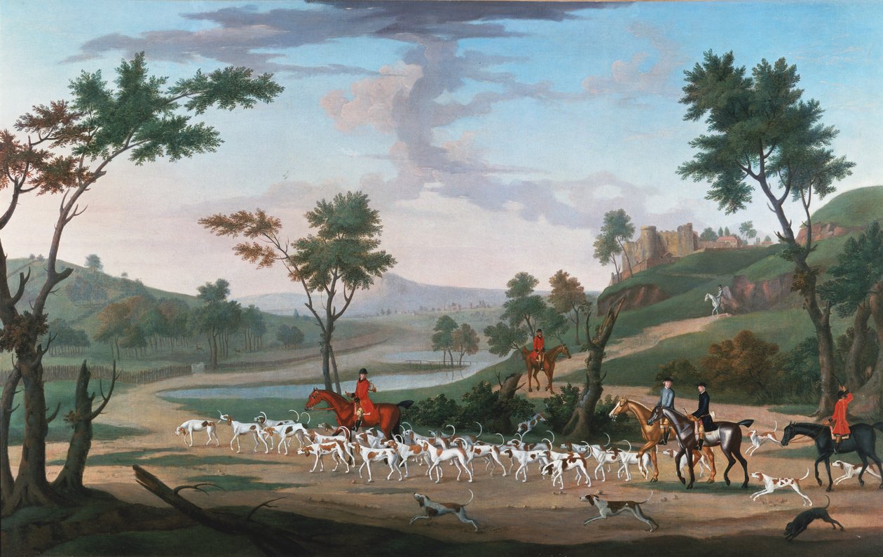 Metsästyskohta laukkalla tekijältä J. Francis Sartorius