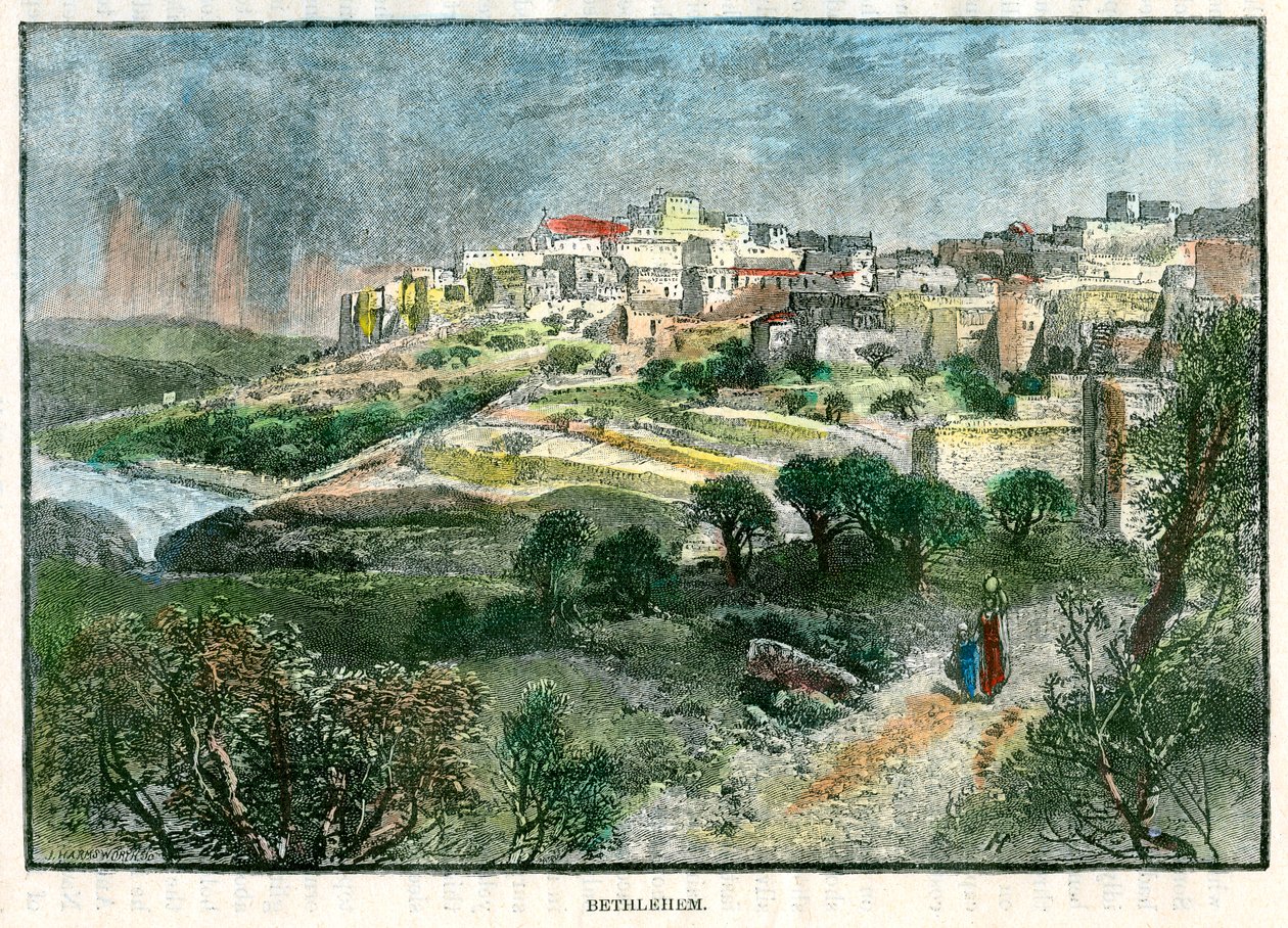 Betlehem, Palestiina, 1885. tekijältä J Harmsworth
