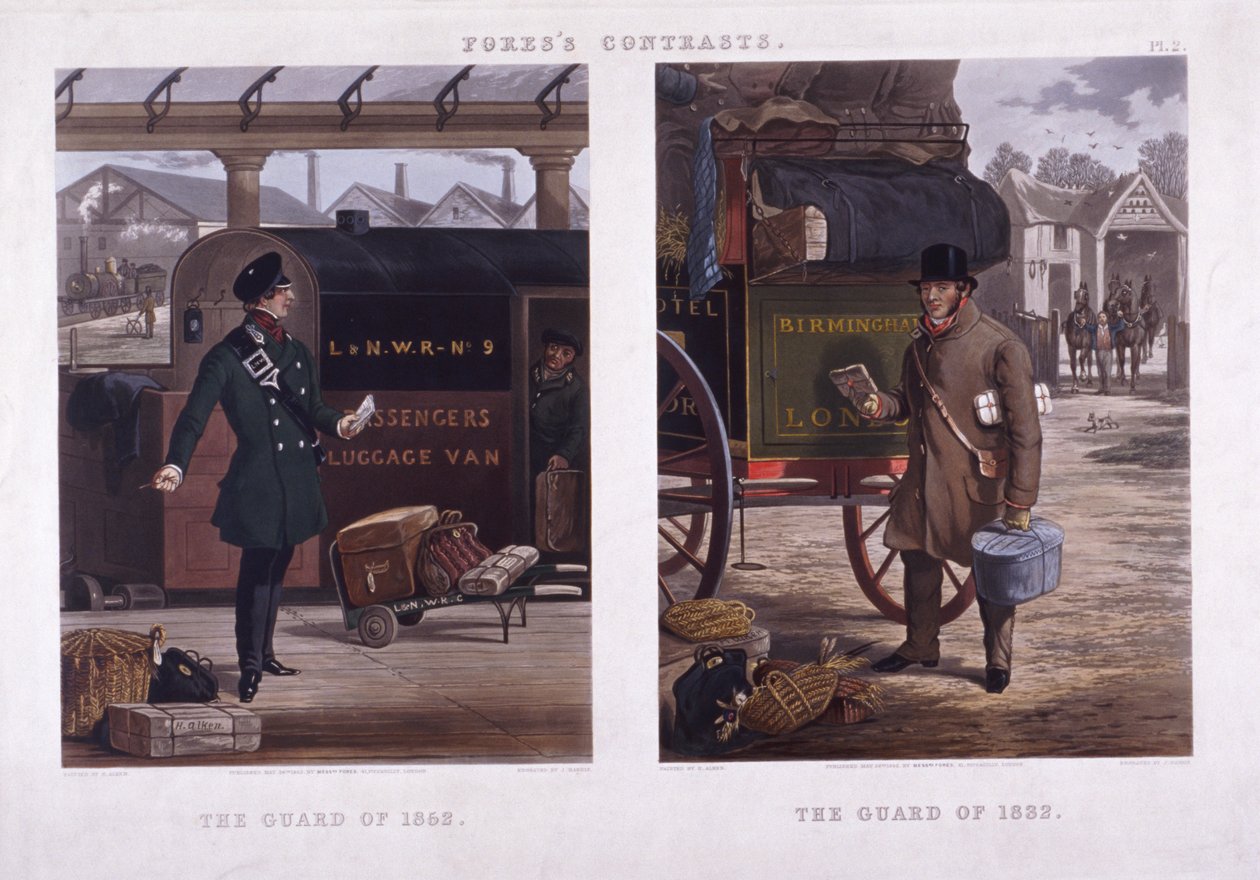 "Vuoden 1852 vartija" ja "Vuoden 1832 vartija, 1852" tekijältä J Harris