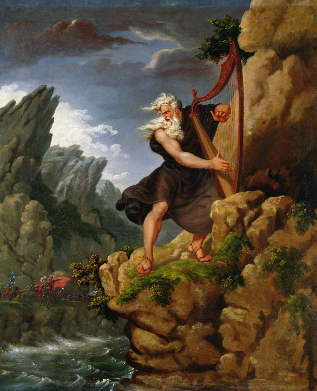 The Bard, Philip James de Loutherbourgin (1740-1812) alkuperäiskuvan mukaan. tekijältä J. Harrison