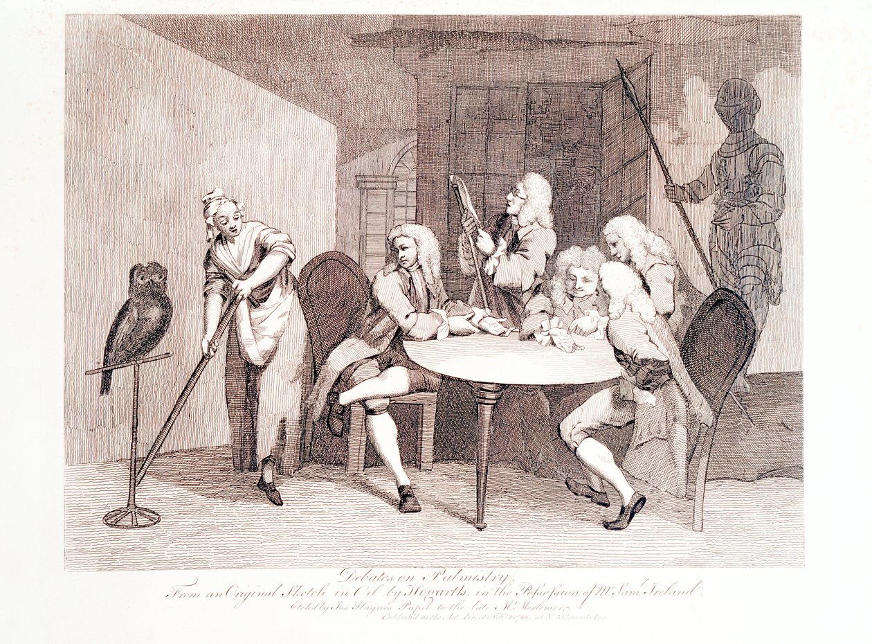 Keskustelu kädestä pitämisestä, 1700-luku tekijältä J Haynes