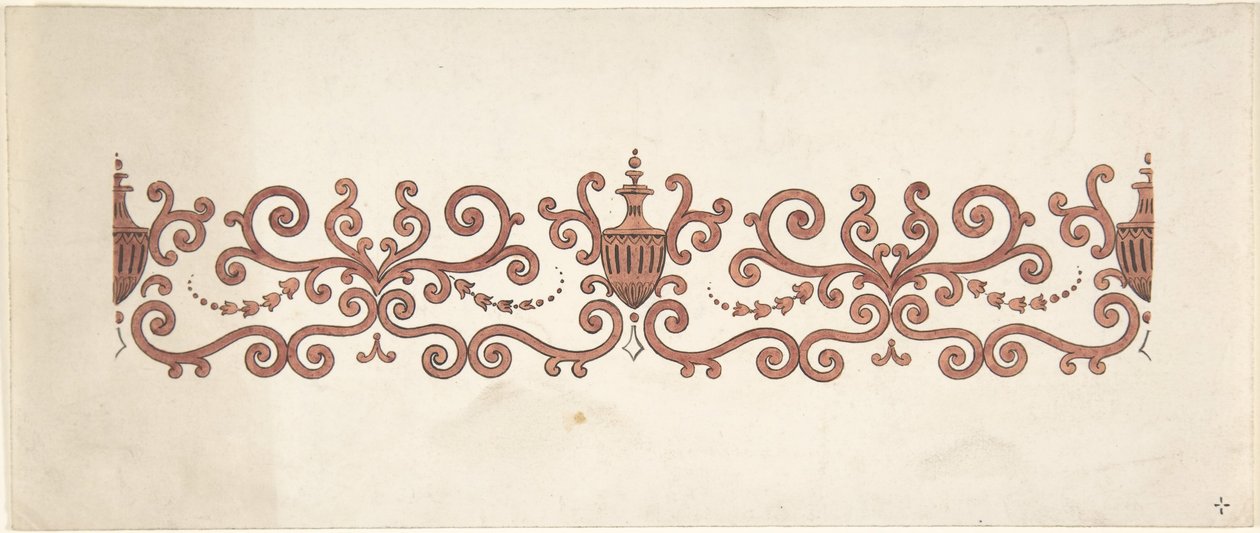 Suunnittelu paneelikoristeluun, 1828-40. tekijältä J Hulme