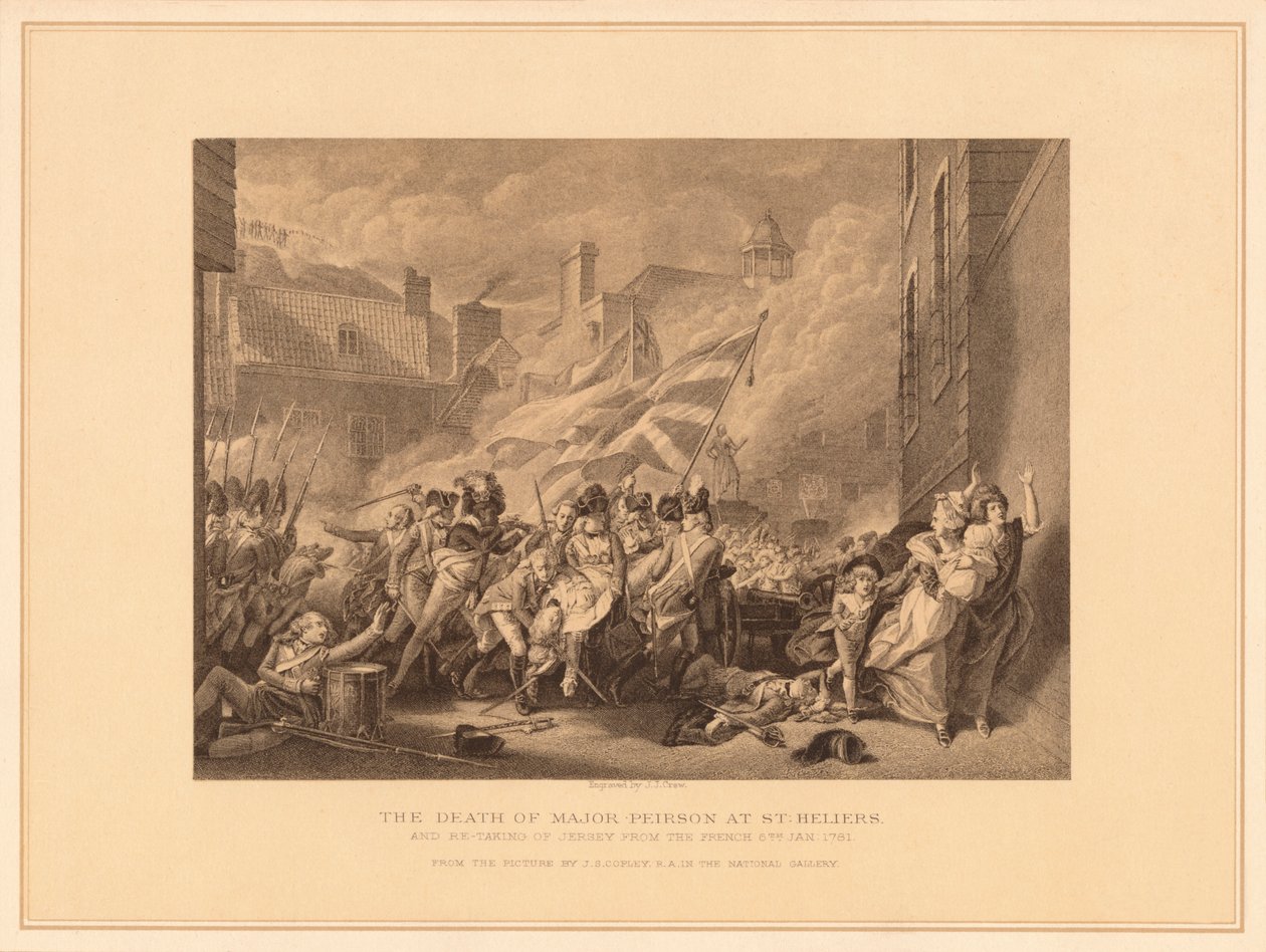 Majuri Peirsonin kuolema St. Heliersissä, 1781 1878 tekijältä J. J. Crew