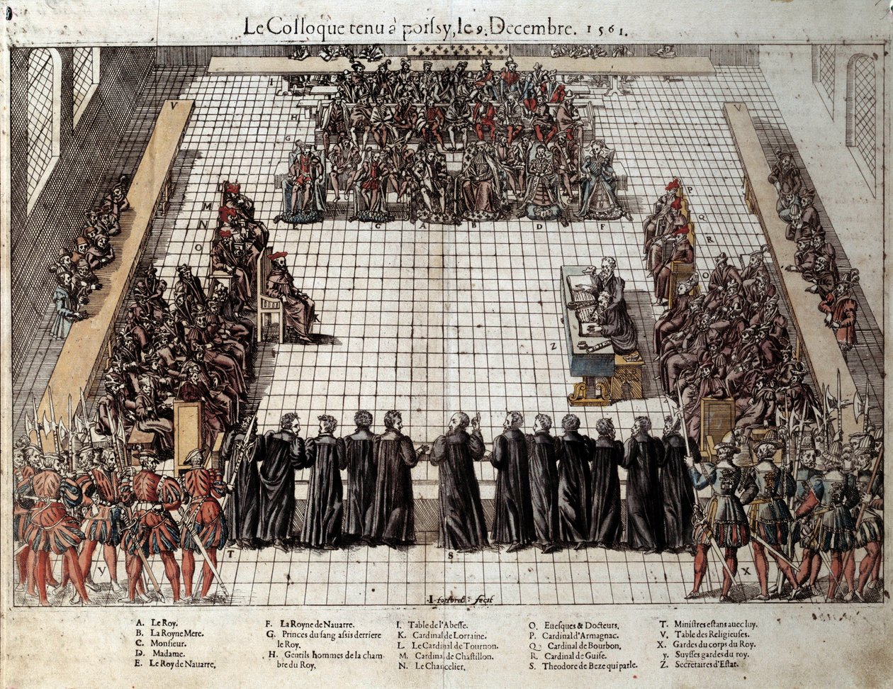 Poissyn kollokviumi (9. helmikuuta tekijältä J. J. and Tortorel J. (fl.1568 92) Perrissin