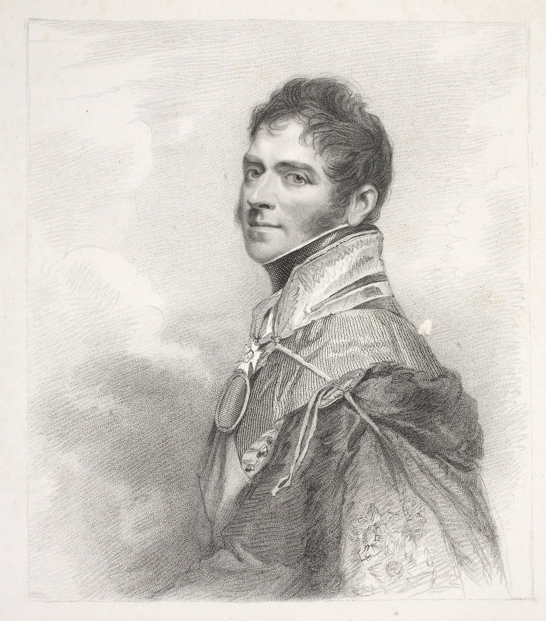 The Most Noble Henry William Paget, Angleseyn markiisi Sir William Beecheyn alkuperäisestä kuvasta, suomentanut H. Meyer, julkaissut T Cadell, 1817. tekijältä J. Jackson