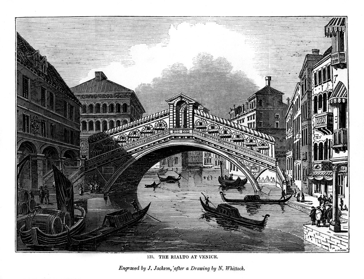 Rialto Venetsiassa, 1843 tekijältä J. Jackson